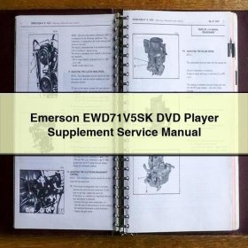 Emerson EWD71V5SK DVD Player Supplement Service Repair Manual