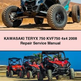 KAWASAKI TERYX 750 KVF750 4x4 2008 Service Repair Manual