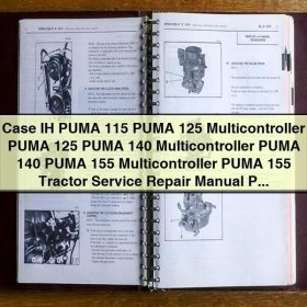 Case IH PUMA 115, 125, 140, 155 Multicontroller Tractor Service Repair Manual