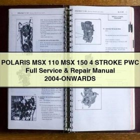 POLARIS MSX 110 MSX 150 4 STROKE PWC Full Service & Repair Manual 2004-ONWARDS
