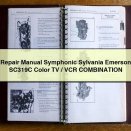 Repair Manual Symphonic Sylvania Emerson SC319C Color TV/VCR COMBINATION