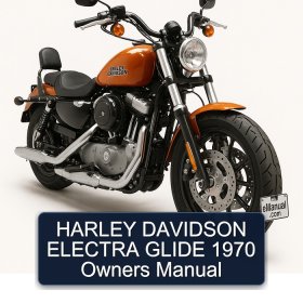 HARLEY DAVIDSON ELECTRA GLIDE 1970 Owners Manual