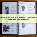 MERCRUISER BLACKHAWK STERNDRIVES 1994-1998 Service Repair Manual