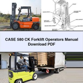 CASE 580 CK Forklift Operators Manual