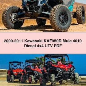 2009-2011 Kawasaki KAF950D Mule 4010 Diesel 4x4 UTV