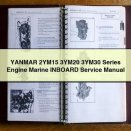 YANMAR 2YM15 3YM20 3YM30 Series Engine Marine INBOARD Service Manual PDF Download