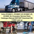 Volvo EC290C L EC290C LD EC290C LR EC290C NL Excavator Service Parts Catalogue Manual SN: 110001 and up