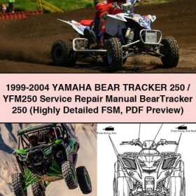 1999-2004 Yamaha BEAR TRACKER 250/YFM250 Service Repair Manual BearTracker 250 (Highly Detailed FSM Preview)