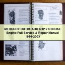 MERCURY OUTBOARD 6HP 2 STROKE Engine Full Service & Repair Manual 1986-2003