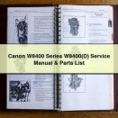Canon W8400 Series W8400(D) Service Manual & Parts List PDF Download