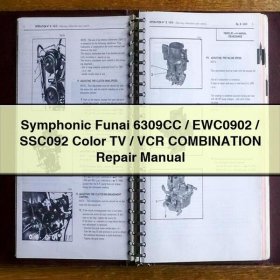 Symphonic Funai 6309CC/EWC0902/SSC092 Color TV/VCR COMBINATION Repair Manual