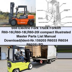 Still Electric Fork Truck R60-16I R60-18I R60-20I Parts List Manual PDF
