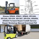 Xtreme XR620 XR621 XR842 XR1045 XR1245 XR1254 XR1267 XR1534 XR2050 XR3034 Forward Reach Forklift Service Repair Workshop Manual