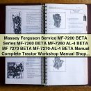 Massey Ferguson MF-7200 BETA Series Tractor Workshop Manual
