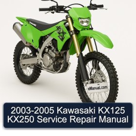 2003-2005 Kawasaki KX125 KX250 Service Repair Manual