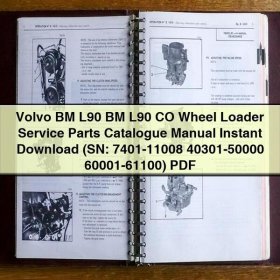 Volvo BM L90 BM L90 CO Wheel Loader Service Parts Catalogue Manual (SN: 7401-11008 40301-50000 60001-61100)