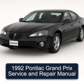 1992 Pontiac Grand Prix Service and Repair Manual