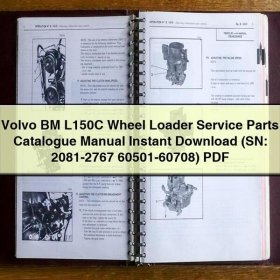 Volvo BM L150C Wheel Loader Service Parts Catalogue Manual (SN: 2081-2767 60501-60708)