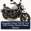 Kawasaki Vulcan VN750 Twin 1996 Factory Service Repair Manual