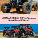 Yamaha RHINO 660 Digital Workshop Repair Manual 2004-2007