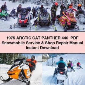 1975 Arctic CAT PANTHER 440 Snowmobile Service Repair Manual