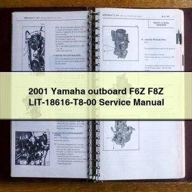 2001 Yamaha outboard F6Z F8Z LIT-18616-T8-00 Service Repair Manual