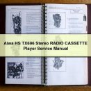 Aiwa HS TX696 Stereo RADIO CASSETTE Player Service Manual PDF Download