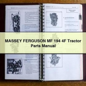 MASSEY FERGUSON MF 194 4F Tractor Parts Manual