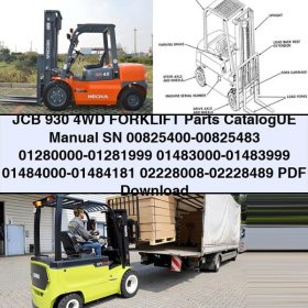 JCB 930 4WD Forklift Parts Catalog Manual