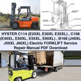HYSTER C114/C108/B168 Electric Forklift Service Repair Manual PDF