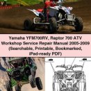 Yamaha YFM700RV Raptor 700 ATV Workshop Service Repair Manual 2005-2009 PDF