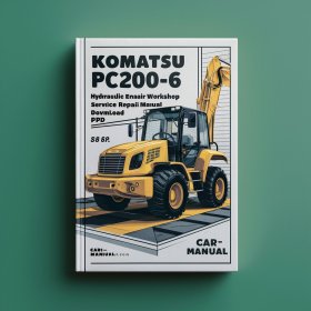 Komatsu PC200-6 Hydraulic Excavator Service Repair Workshop Manual (SN: C10001 and up)