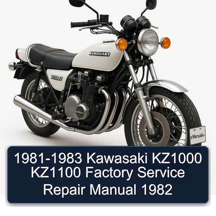 1981-1983 Kawasaki KZ1000 KZ1100 Factory Service Repair Manual 1982