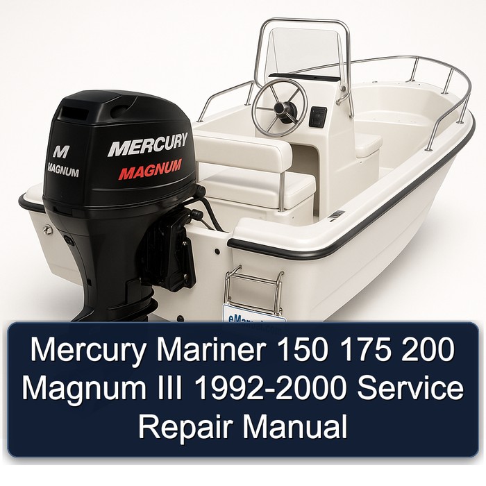 Mercury Mariner 150 175 200 Magnum III 1992-2000 Service Repair Manual