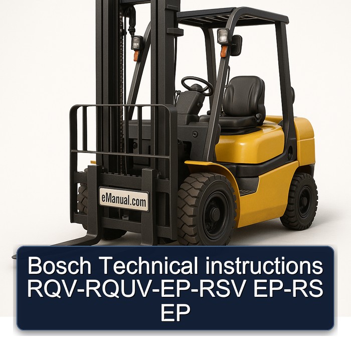 Bosch Technical instructions RQV-RQUV-EP-RSV EP-RS EP